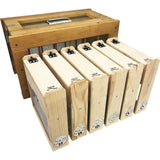 Transport box for 6 single-frame hives - Safe and efficient transport for queen rearing