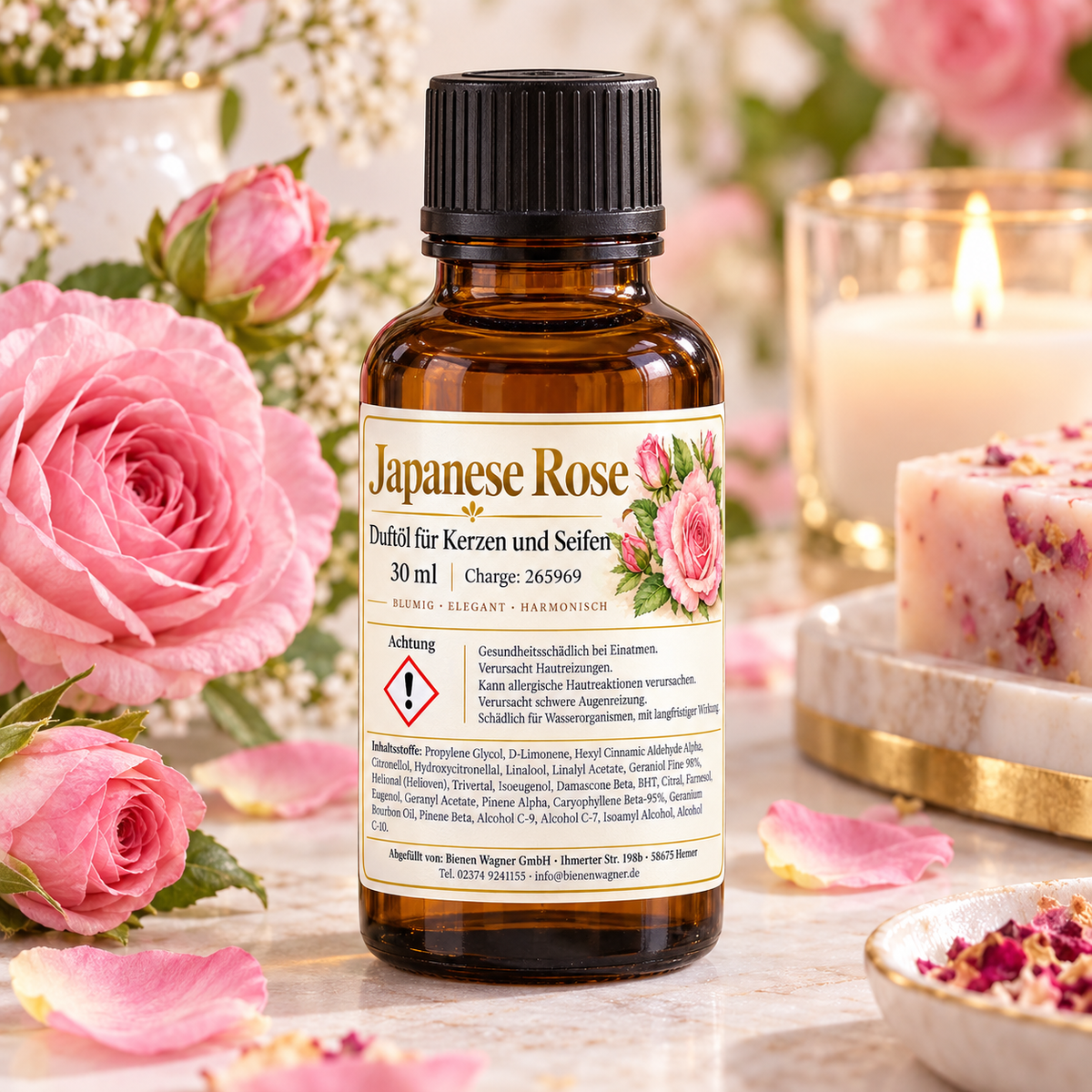 Huile parfumée Milk & Honey 30 ml – parfum lait & miel pour bougies & savons (Copie) 