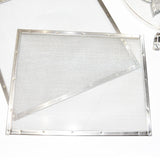 Abfüll und Siebkübel 25kg aus Edelstahl Abfüllkübel und Siebkübel Filterkübel mit Sieben