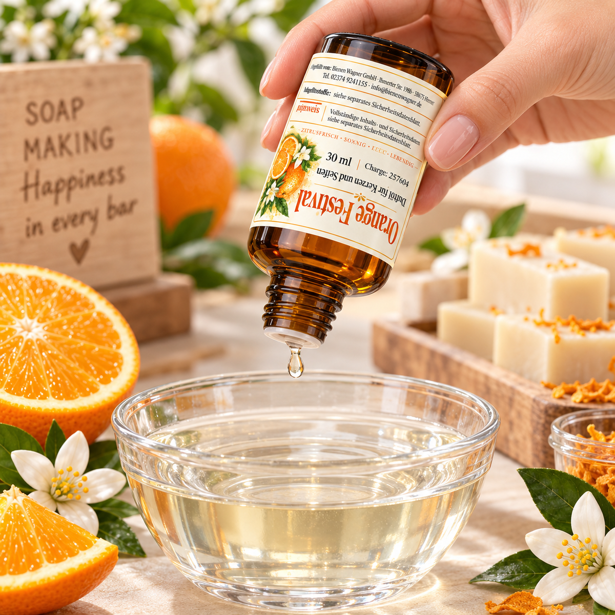 Orange Festival geurolie 30 ml – sinaasappelgeur voor kaarsen & zeep 