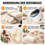 Base per sapone Melt &amp; Pour bianca – 1 kg | Vegana, senza olio di palma e facile da lavorare 