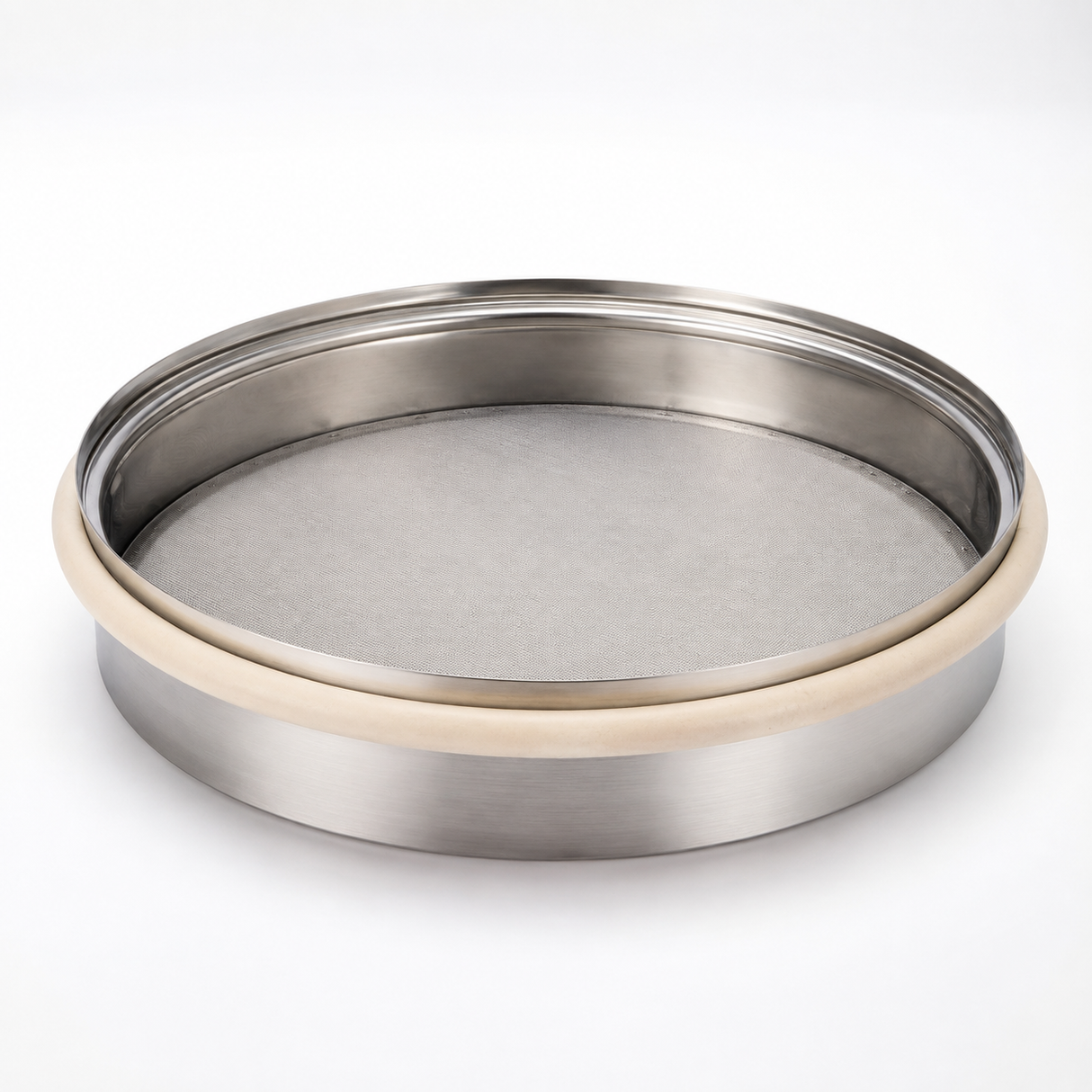 Stainless steel fine sieve for Honigtherm – 0.315 mm mesh size sieve ring 