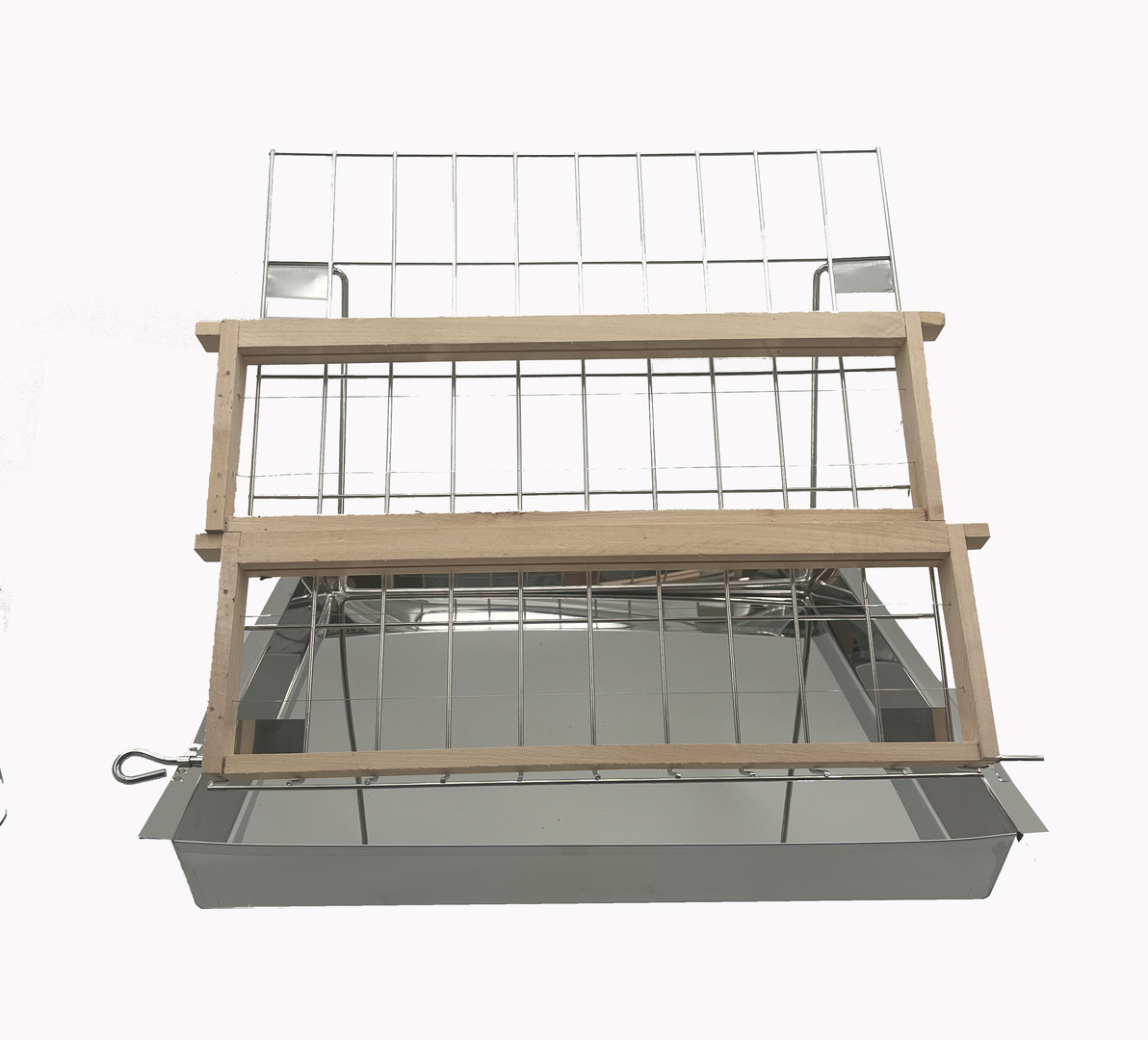 Eenvoudige roestvrijstalen ontdopschotels om de honingraten te ontdekken