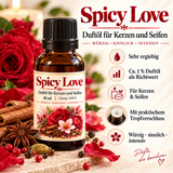 Spicy Love geurolie voor kaarsen en zepen – 30 ml 