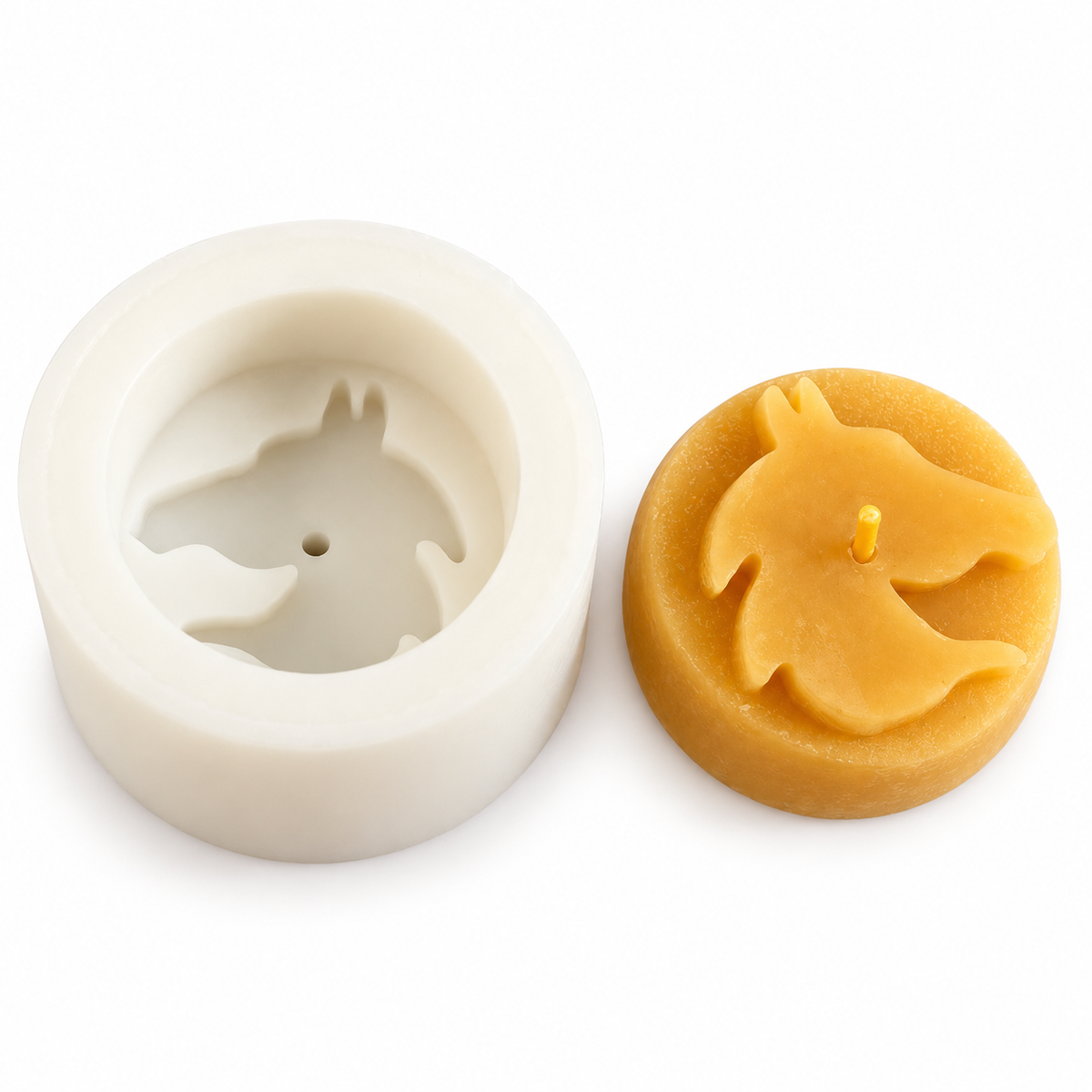Silicone casting mould for tea light “Angel” – cast small beeswax candles with an angel motif yourself (Copy) 