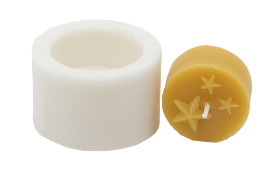 Silicone mold for tea light “Three Stars”