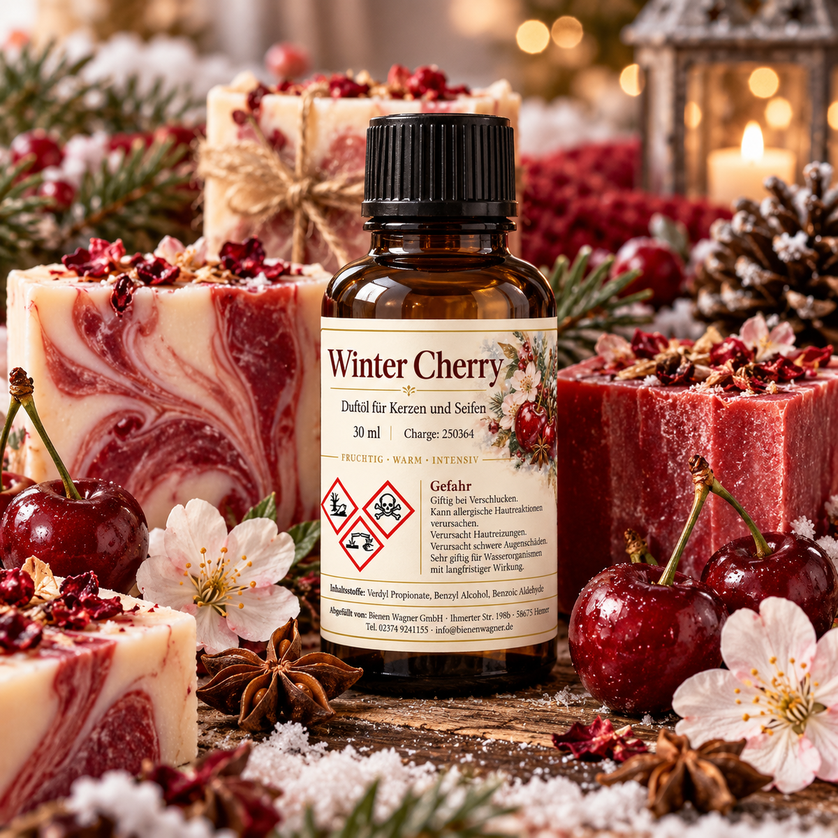 Winter Cherry Duftöl 30 ml – Kirschduft für Kerzen & Seifen