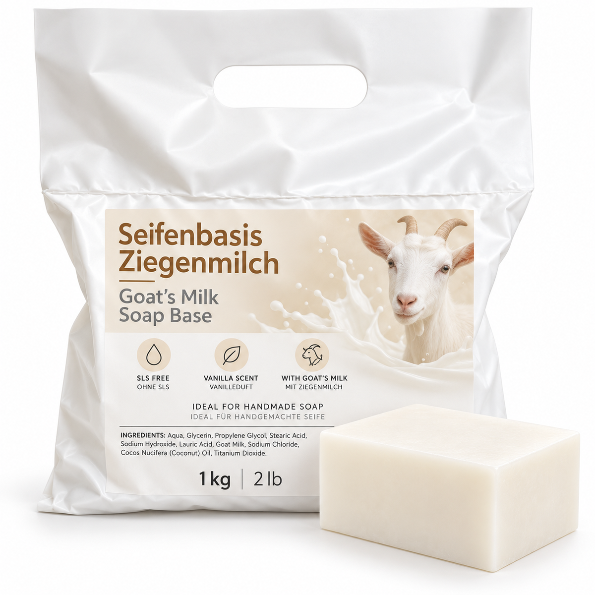 White soap base 1 kg – pouring soap / raw soap for soap making | Glycerin soap base (Copy) 